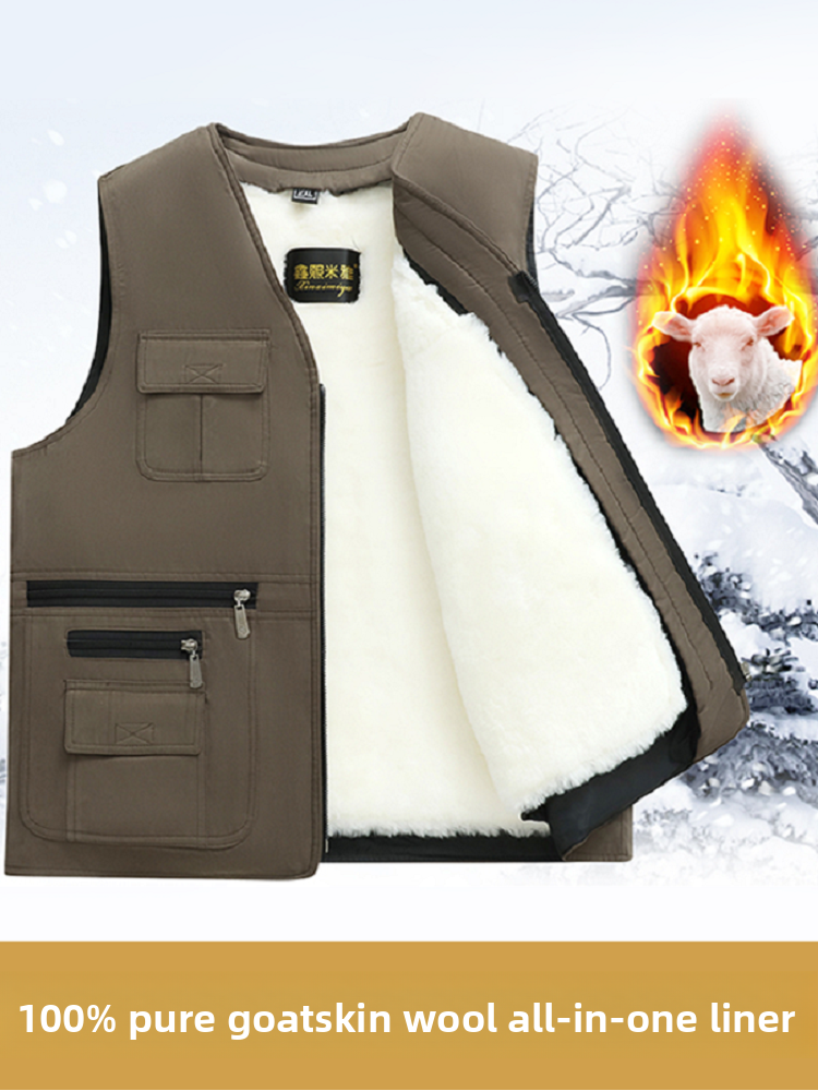 Woolen jacket for men in autumn and winter