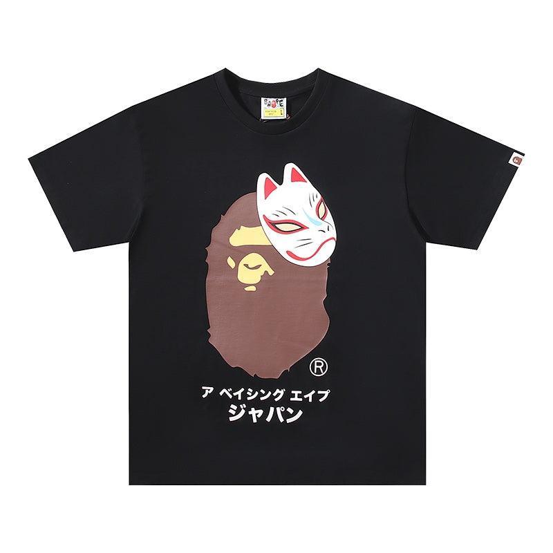 Bathing Ape Black T-Shirt without Collar