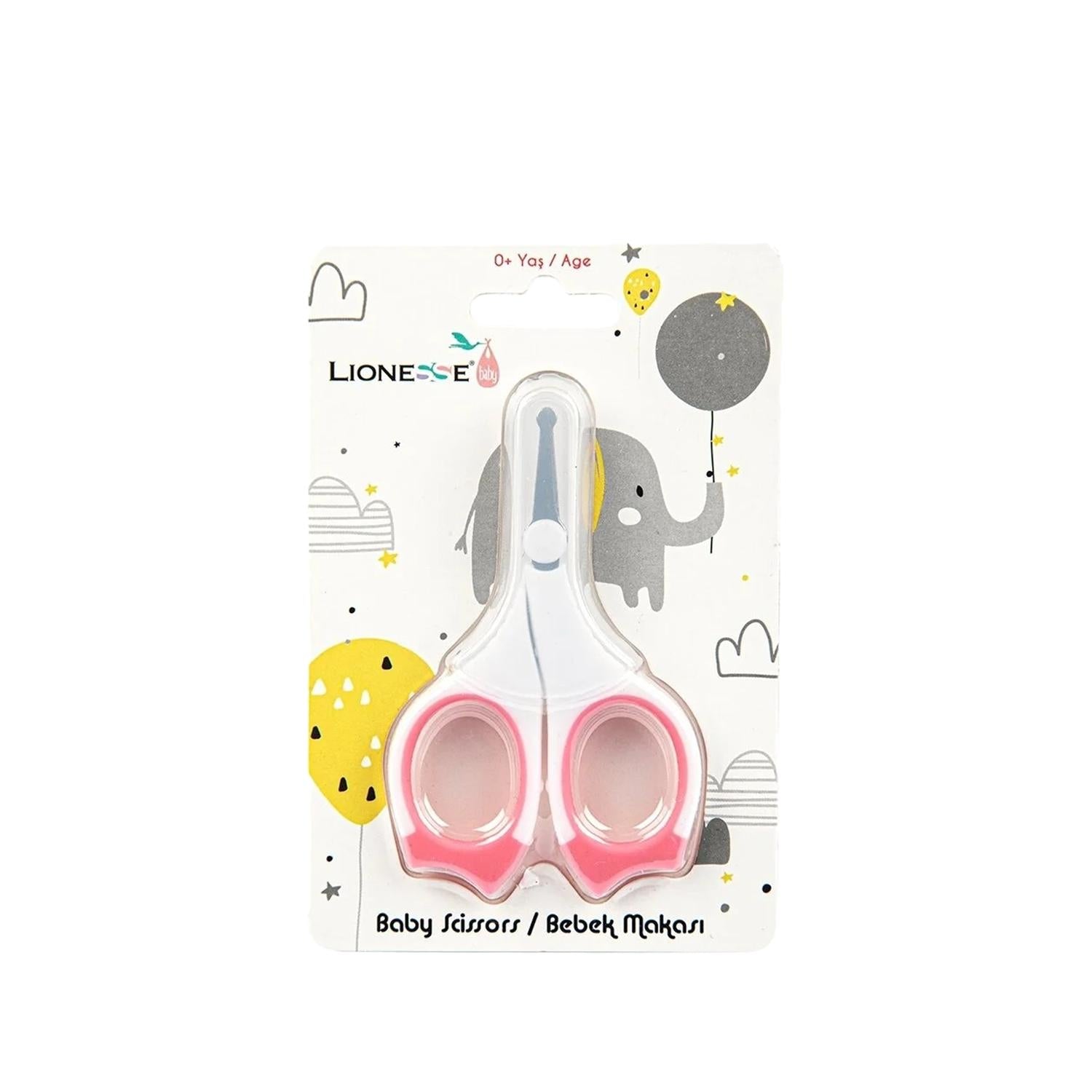 Lionesse Baby Scissors - Safe Rounded Tip for Baby Hair &amp; Nail Care