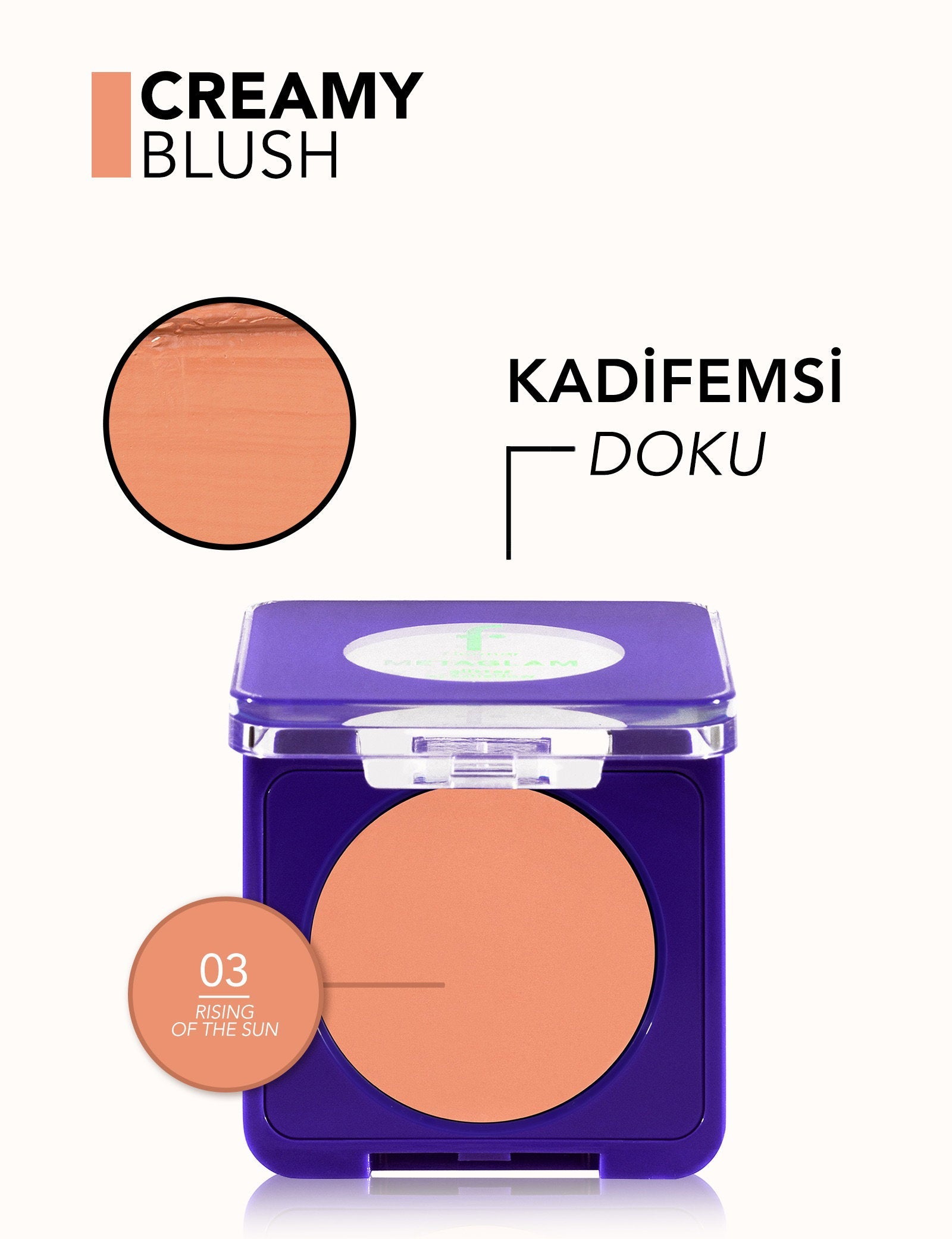Flormar Metaglam Matte Creamy Compact Blush 5g