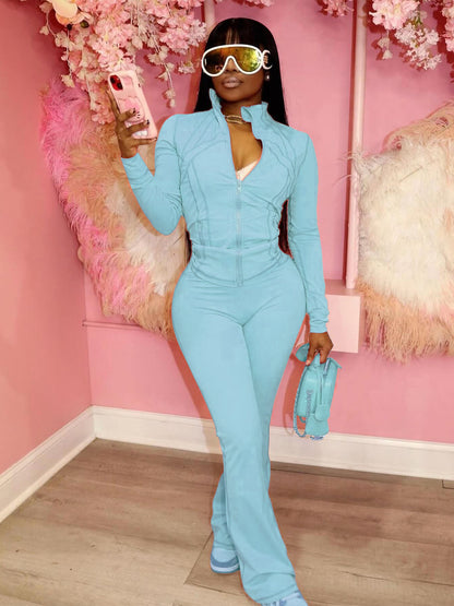 Womens Long Sleeve TwoPiece Set