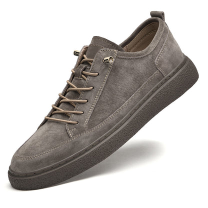 Mens Breathable Slip-On Leather Casual Shoes