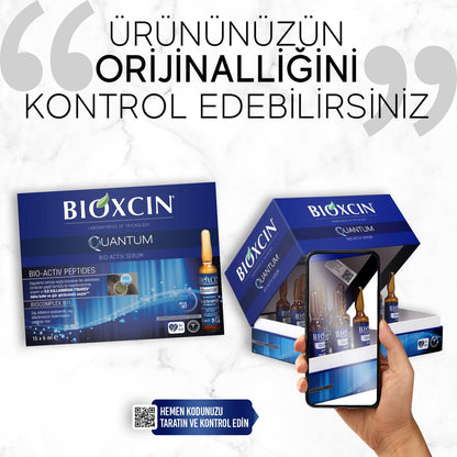 Bioxcin Quantum Extra Volume &amp; Care Serum 15x6 ml - Stringing Flowing Hair