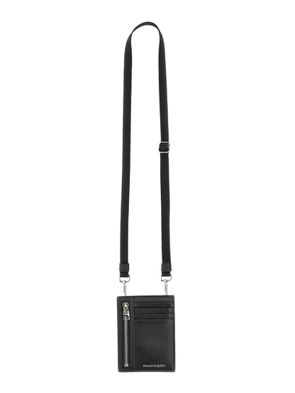 ALEXANDER MCQUEEN Mini Logo Print Card Holder