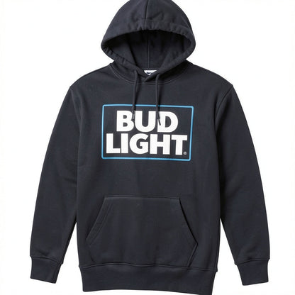 Bud Light Logo Mens Hoodie, Size Small
