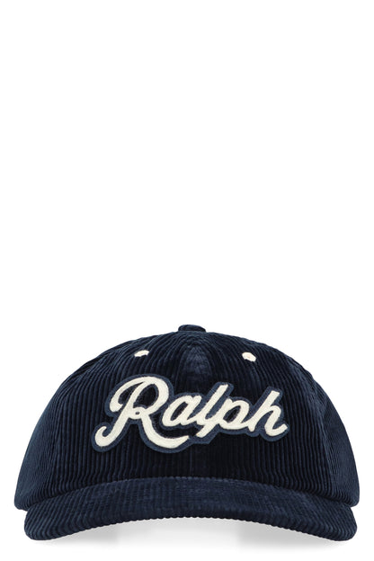 POLO RALPH LAUREN Wide Corduroy Adjustable Baseball Cap with Logo