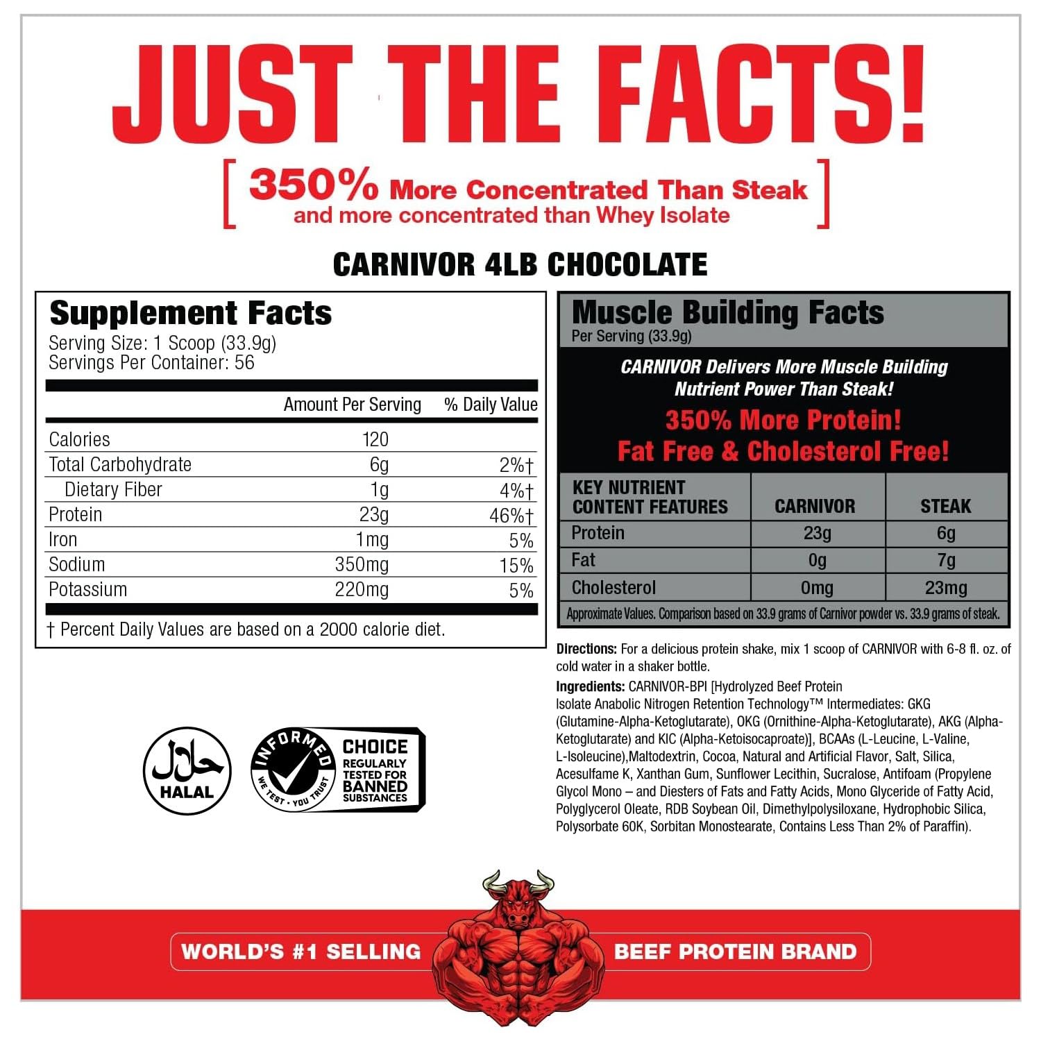 MuscleMeds Carnivor Beef Protein Isolate 2072 gr