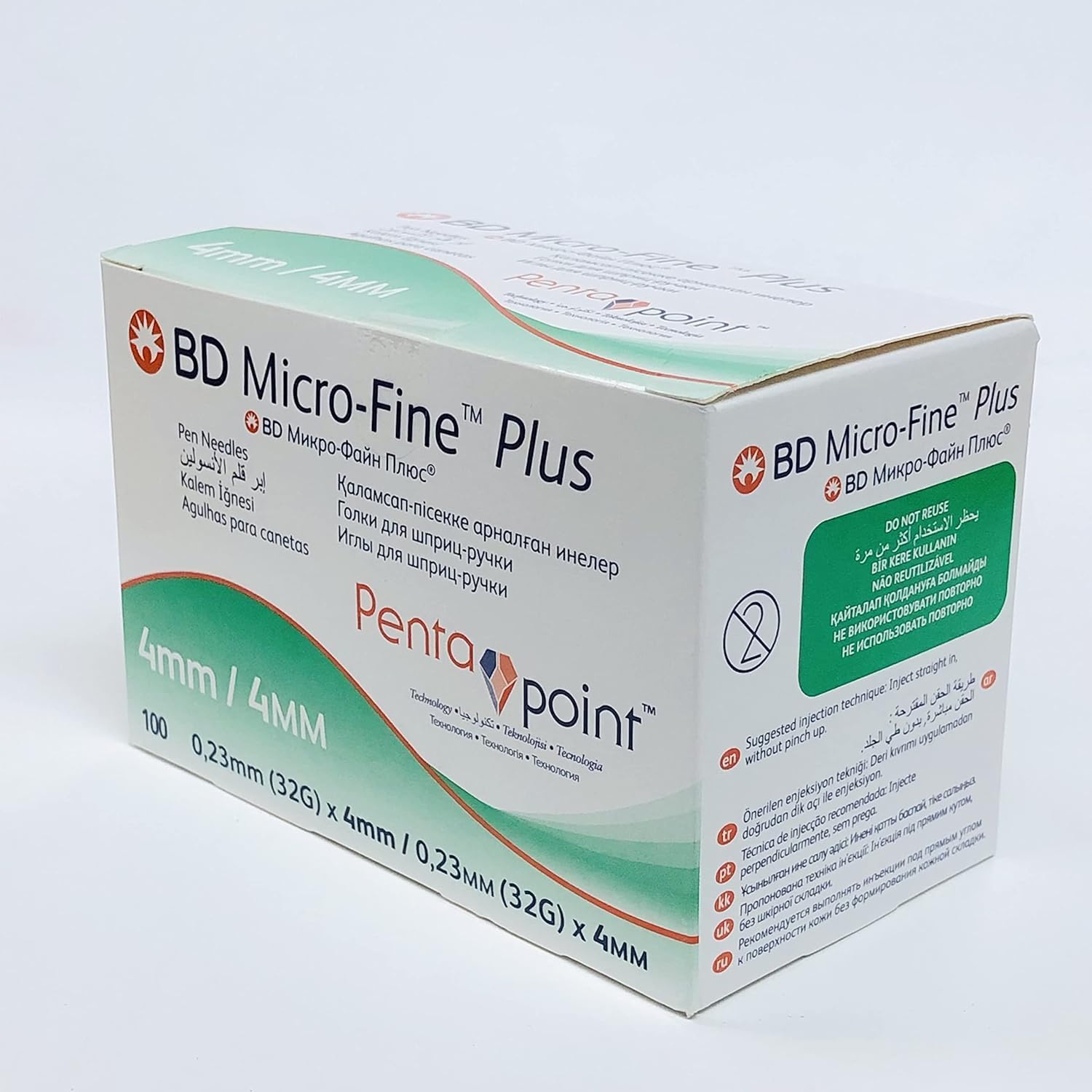 BD Micro-Fine Plus Pen Needles 4mm 32G (x100)