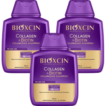 Bioxcin Collagen &amp; Biotin Volume Shampoo 300 ml Advantageous Set of 2