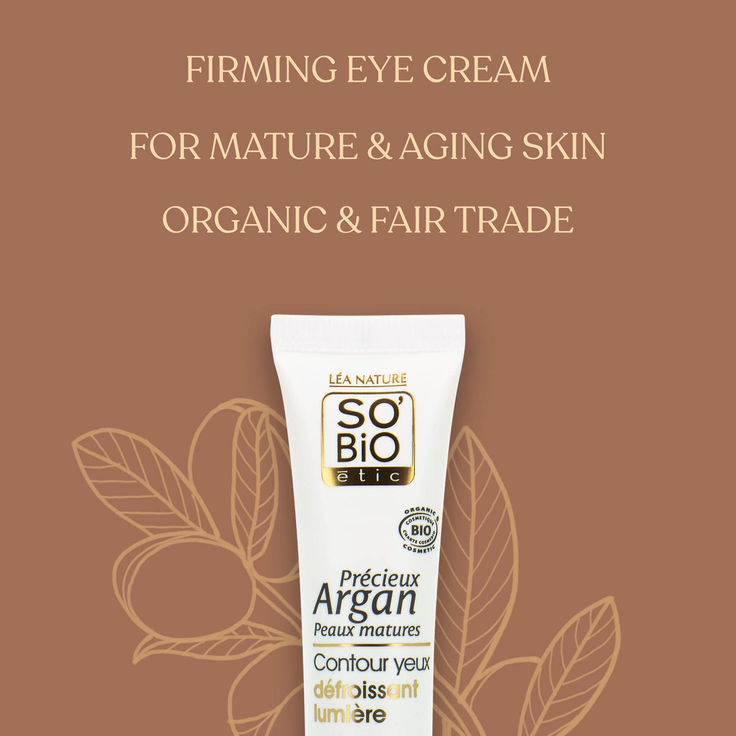 SO’BiO Argan Brightening &amp; Smoothing Eye Cream 0.5 oz