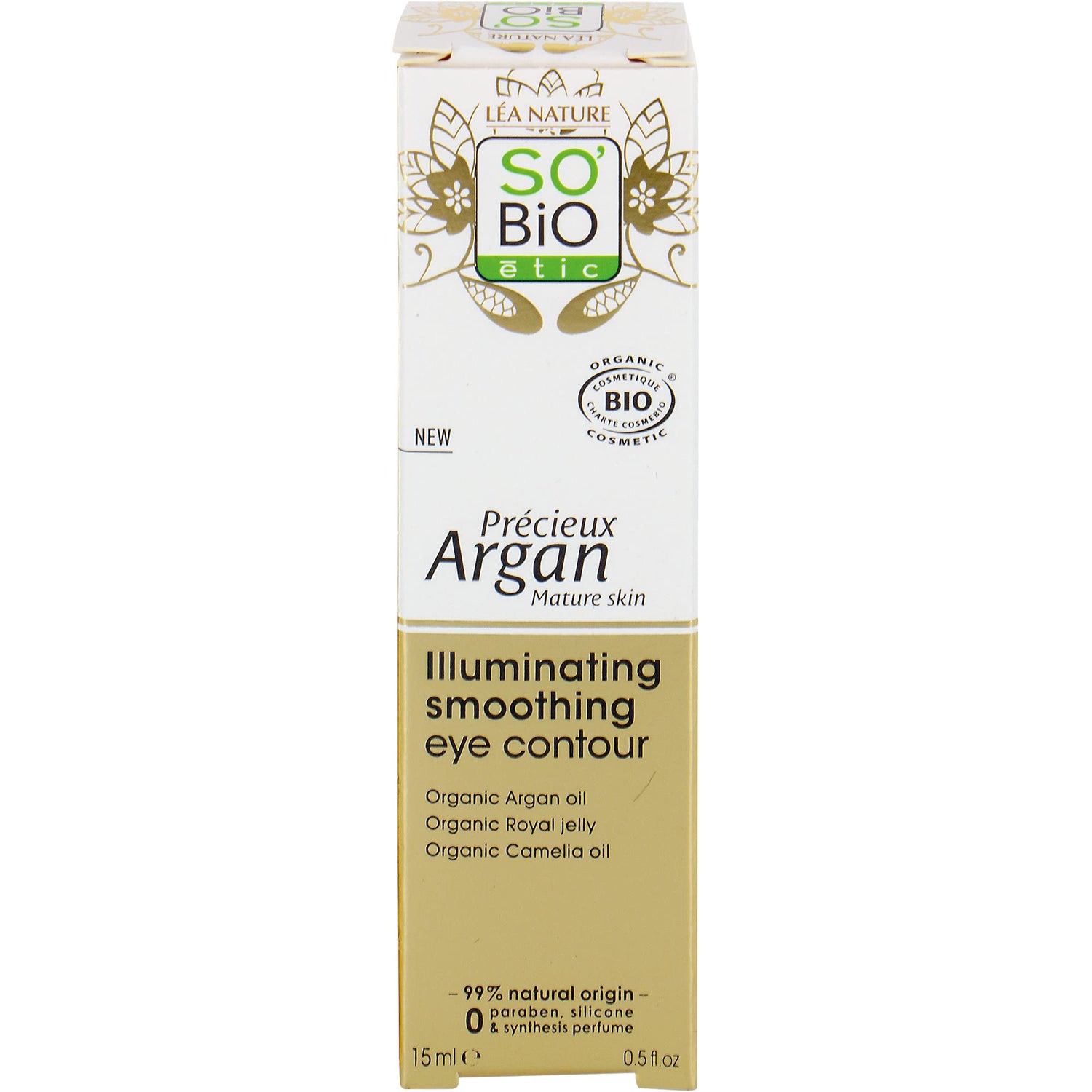 SO’BiO Argan Brightening &amp; Smoothing Eye Cream 0.5 oz