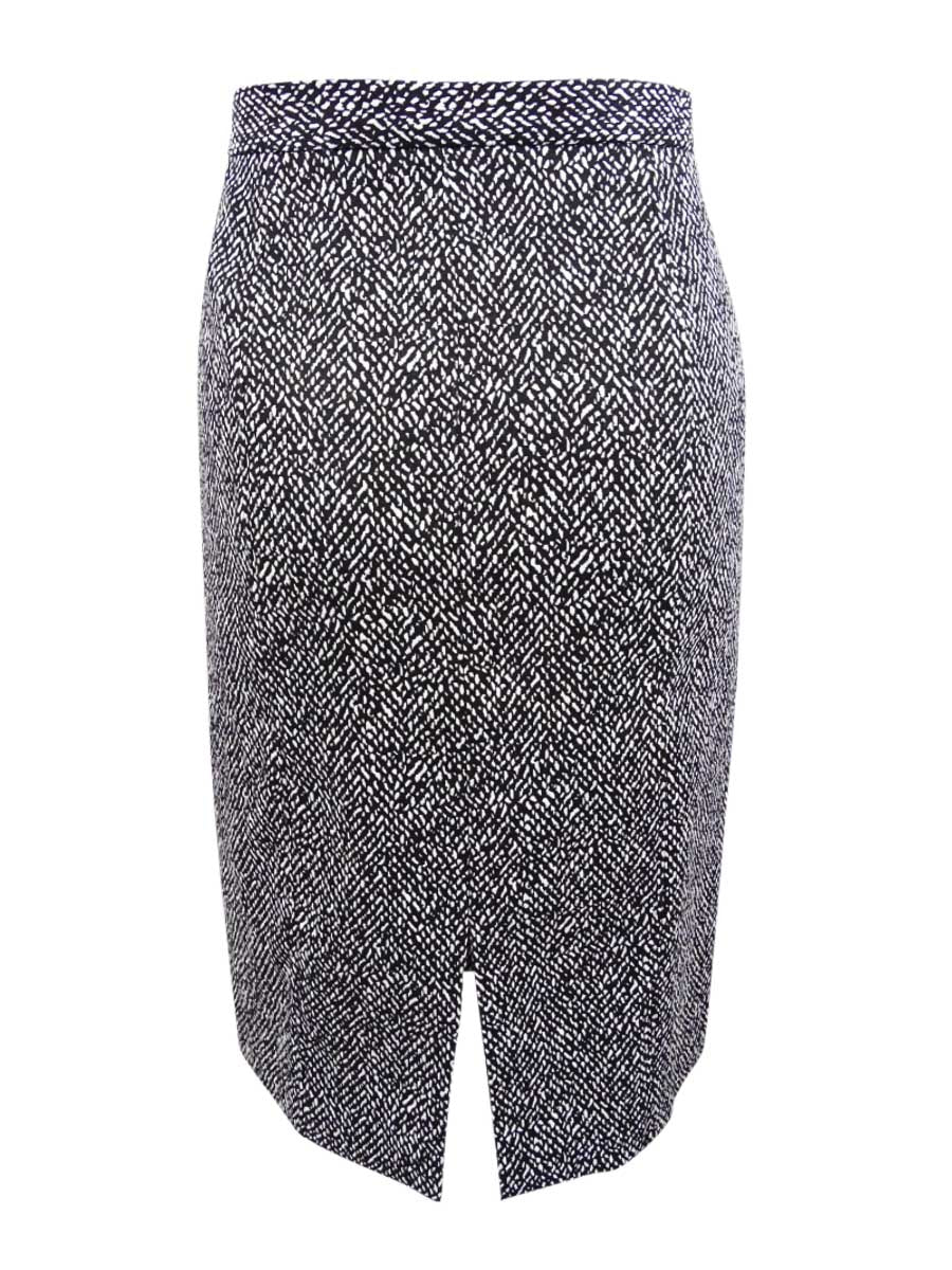 Kasper Womens Jacquard Slim Pencil Skirt, Size 10