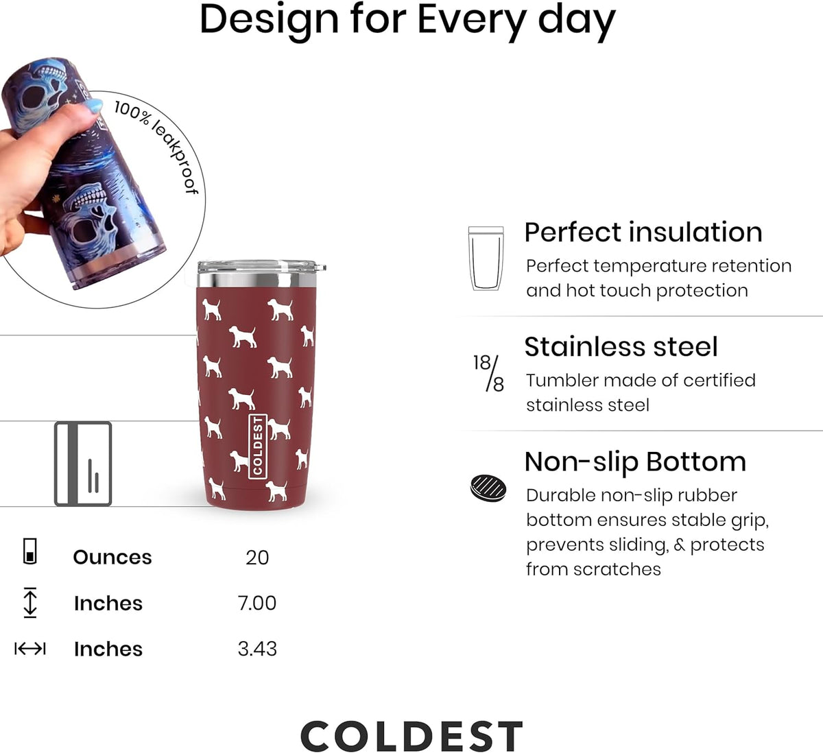 Coldest 20 oz Tumbler v2