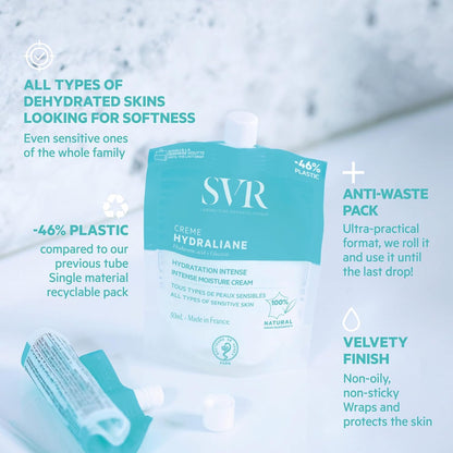 Svr Hydraliane Moisturizing Cream for Dry &amp; Sensitive Skin - Intense Hydration, 50ml
