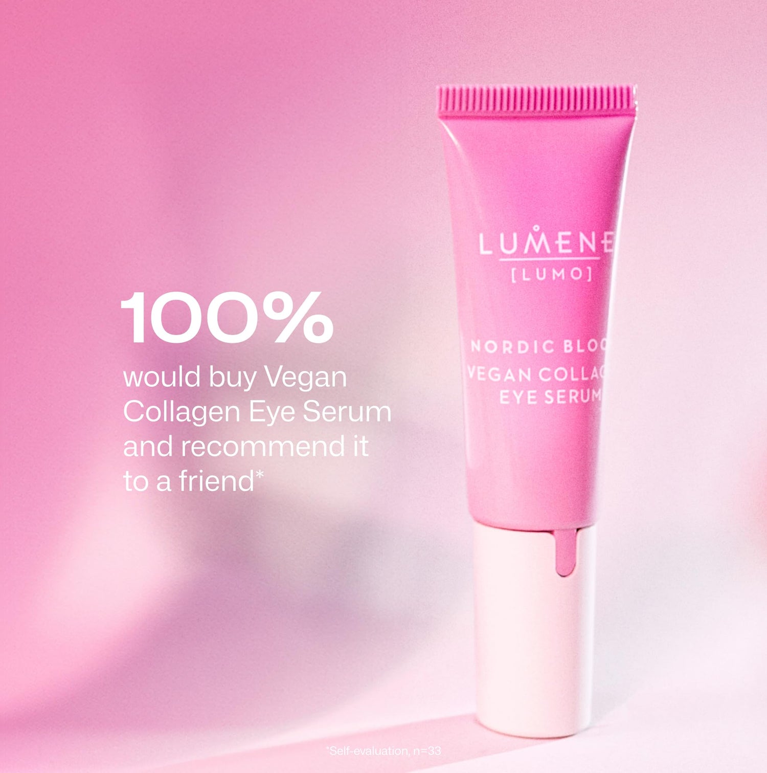 Lumene Vegan Collagen Eye Serum 10ml - Anti-aging Skincare for Fine Lines &amp; Wrinkles
