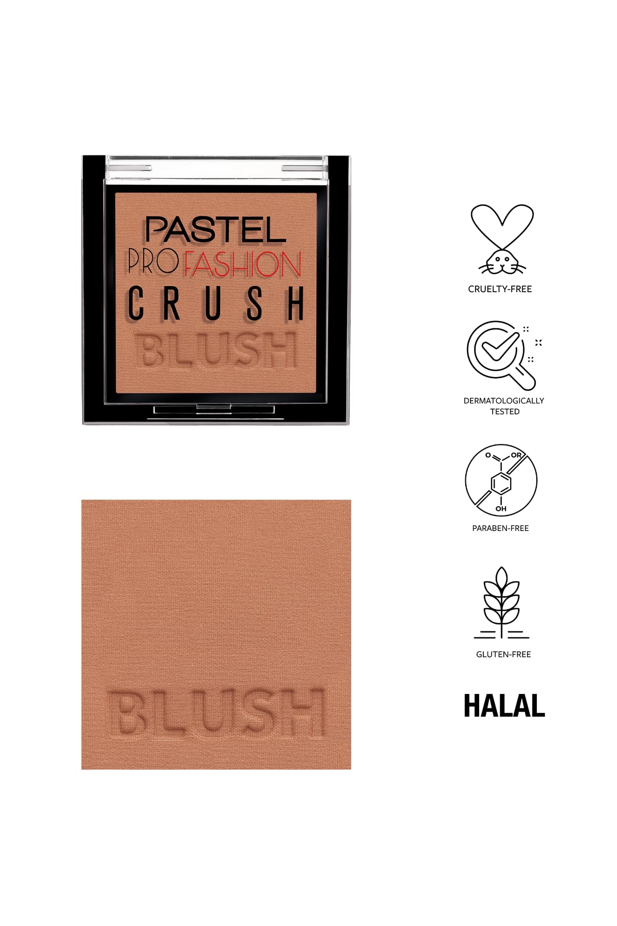 Pastel Profashion Crush Blush 307 - Soft &amp; Natural Blush for Everyday Makeup
