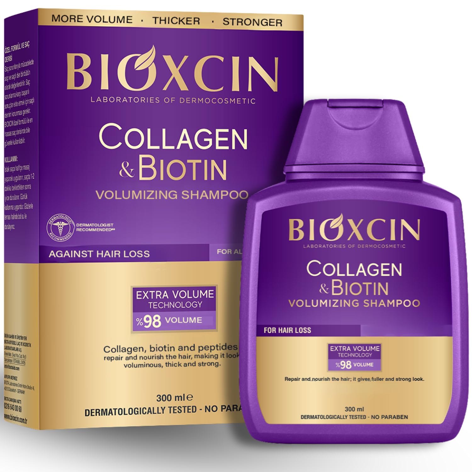 Bioxcin Collagen &amp; Biotin Shampoo - Volume Boost | 300ml