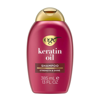 OGX Keratin Oil Shampoo, 13.01 fl oz - Anti-Breakage Hair Strengthening Formula