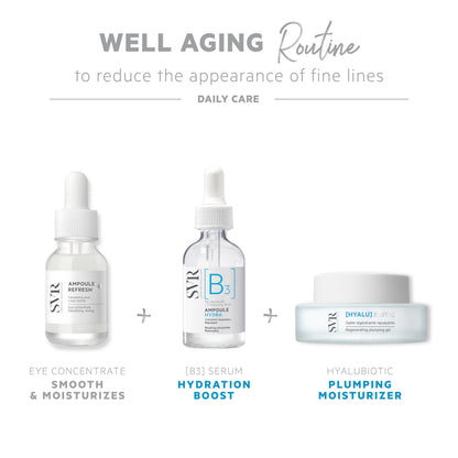 SVR Hyalu Biotic Regenerating Plumping Anti-aging Face Cream/Gel - Sensitive Skin Friendly, Hydrating, Vitamin C Enriched