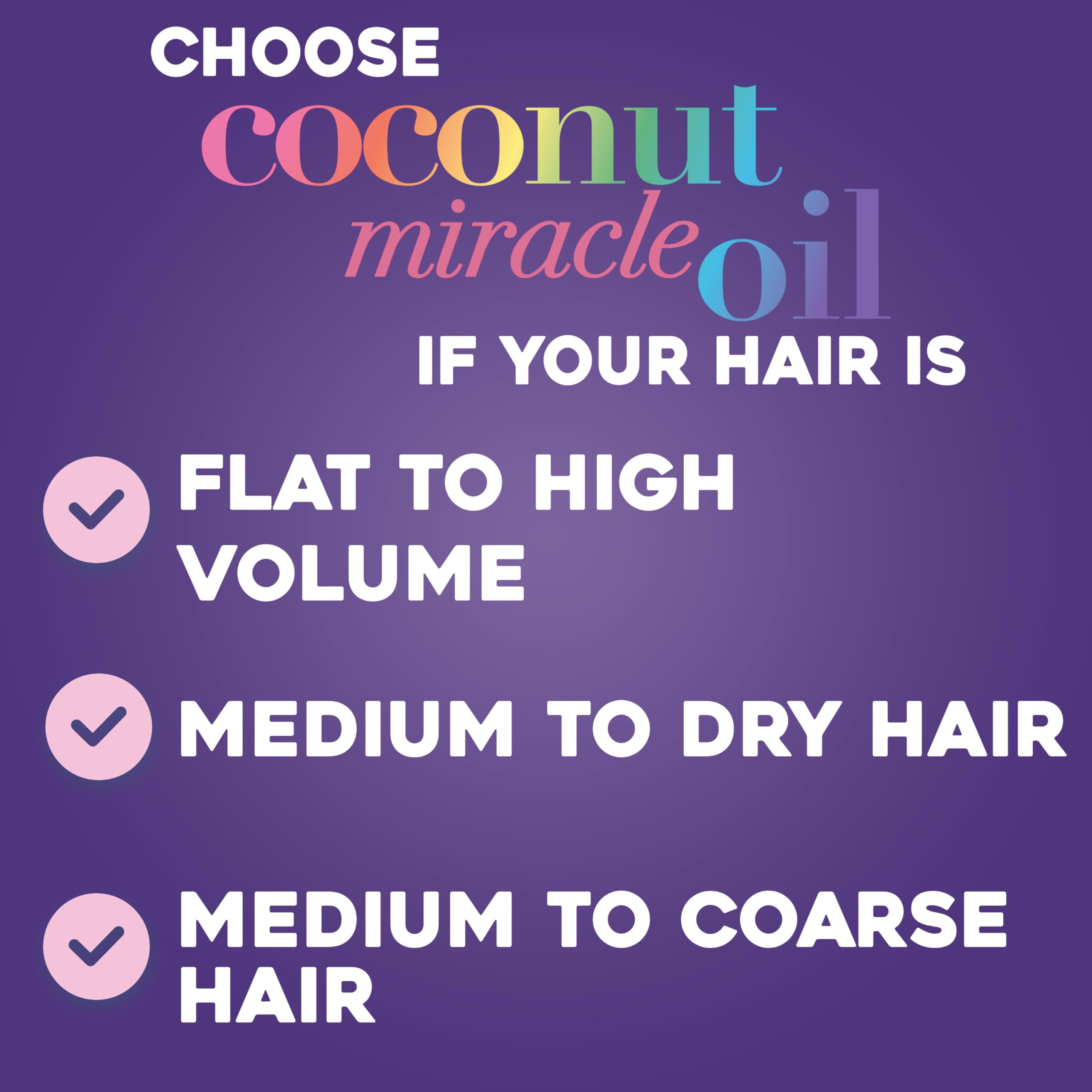 OGX Coconut Miracle Oil Conditioner - Sulfate-Free Hair Repair &amp; Nourishment 13.01 fl oz