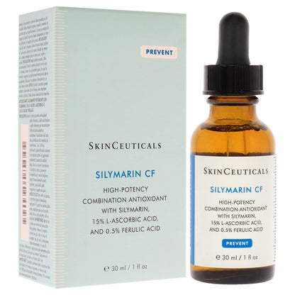 Skinceuticals Antioxidant Serum Silymarin CF - Vitamin C Serum for Anti-Aging &amp; Acne-Prone Skin