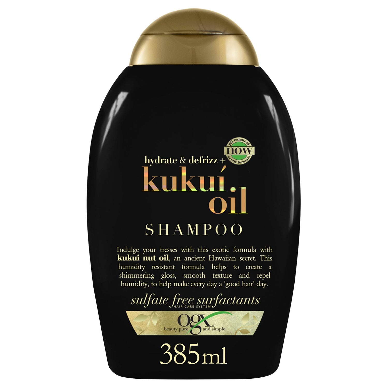 Organix Moisturizing Shampoo with Kukui Oil - Anti-frizz, Natural Hair Care for Dry &amp; Frizzy Hair