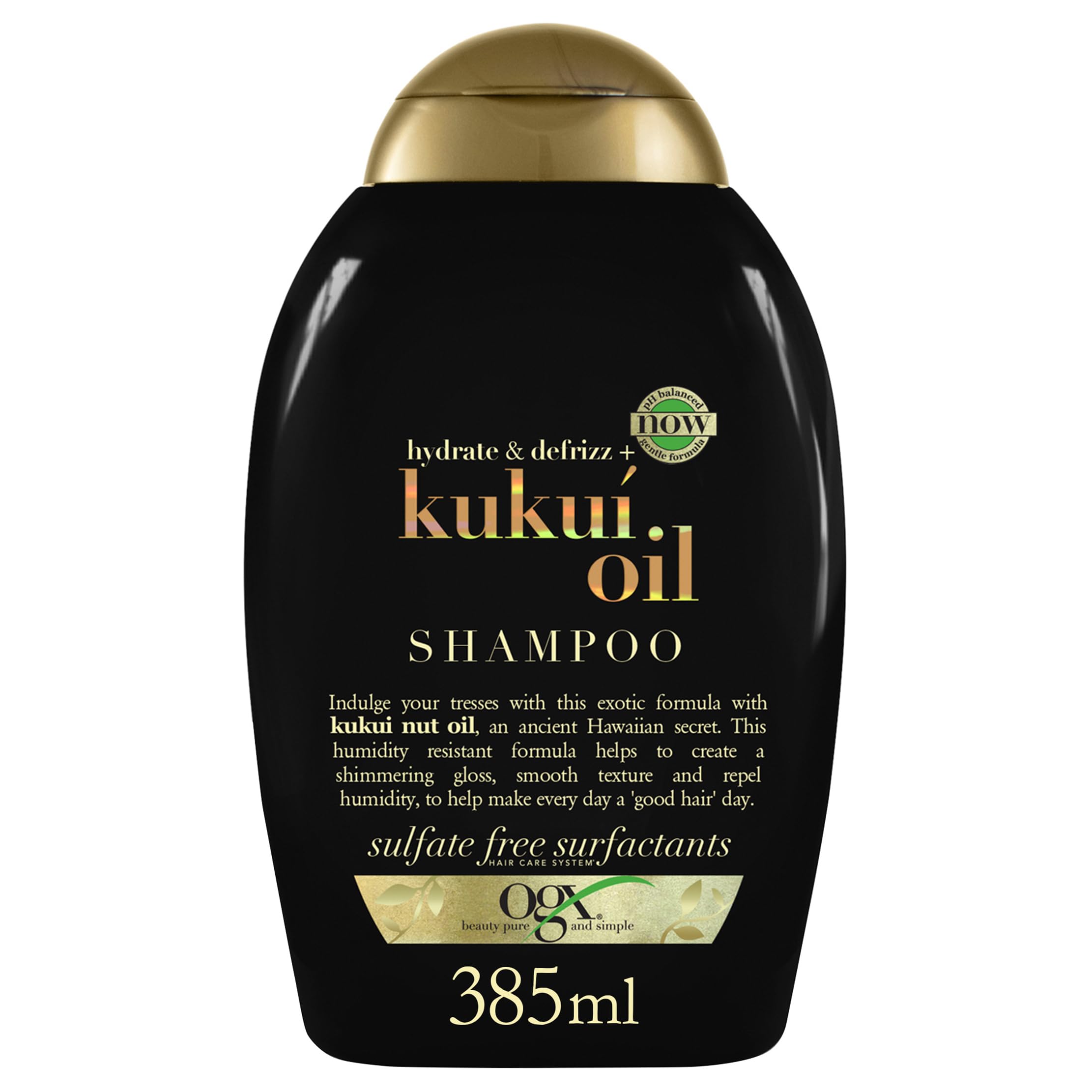 Organix Moisturizing Shampoo with Kukui Oil - Anti-frizz, Natural Hair Care for Dry &amp; Frizzy Hair