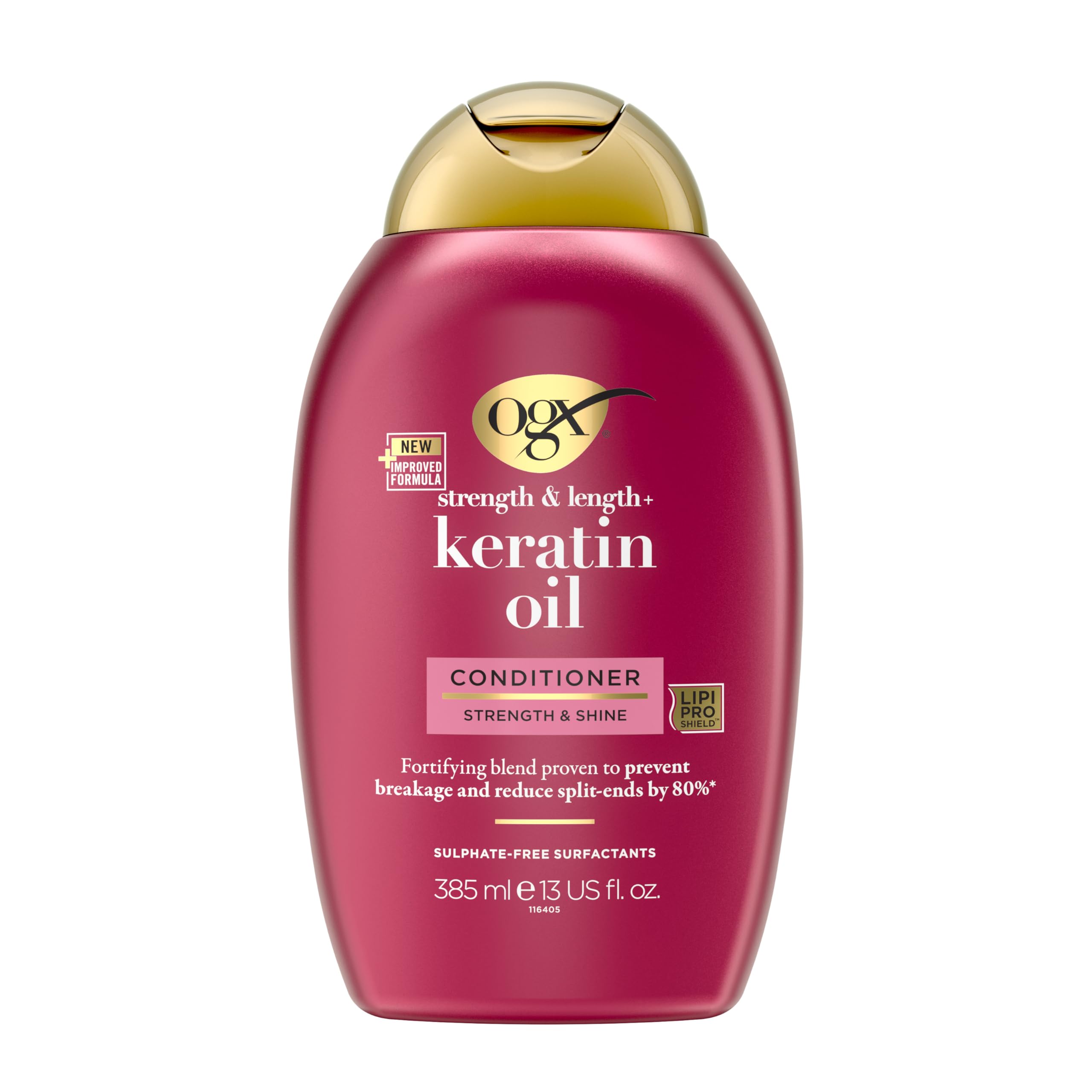 Organix Keratin Oil Conditioner - Sulfate-Free Hair Nourishment &amp; Protection 13.01 fl oz