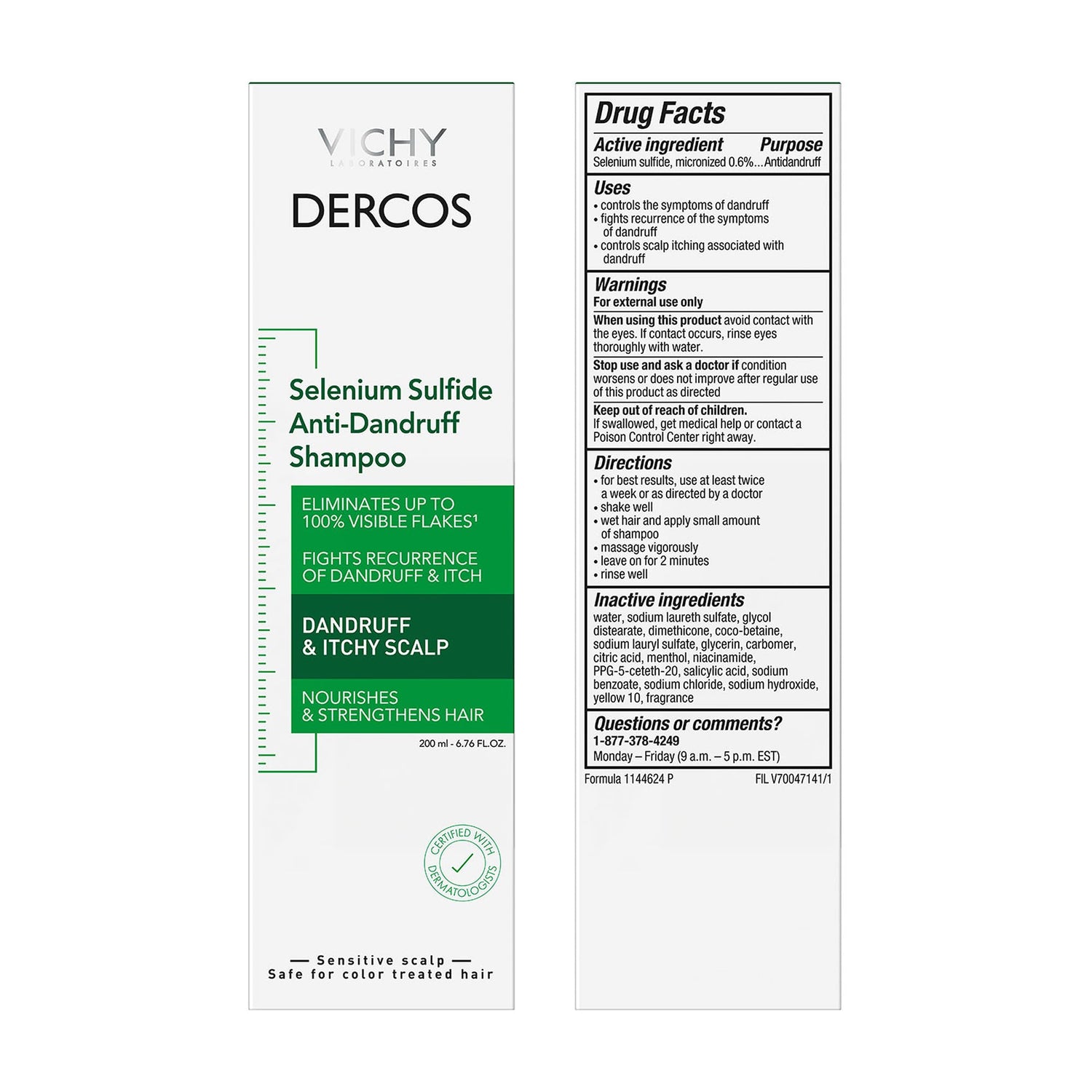 Vichy Dercos Anti-Pelliculaire Dandrufff 390 ml