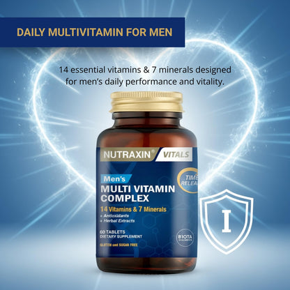 Nutraxin Multivitamin &amp; Mineral Complex for Men - 60 Tablets
