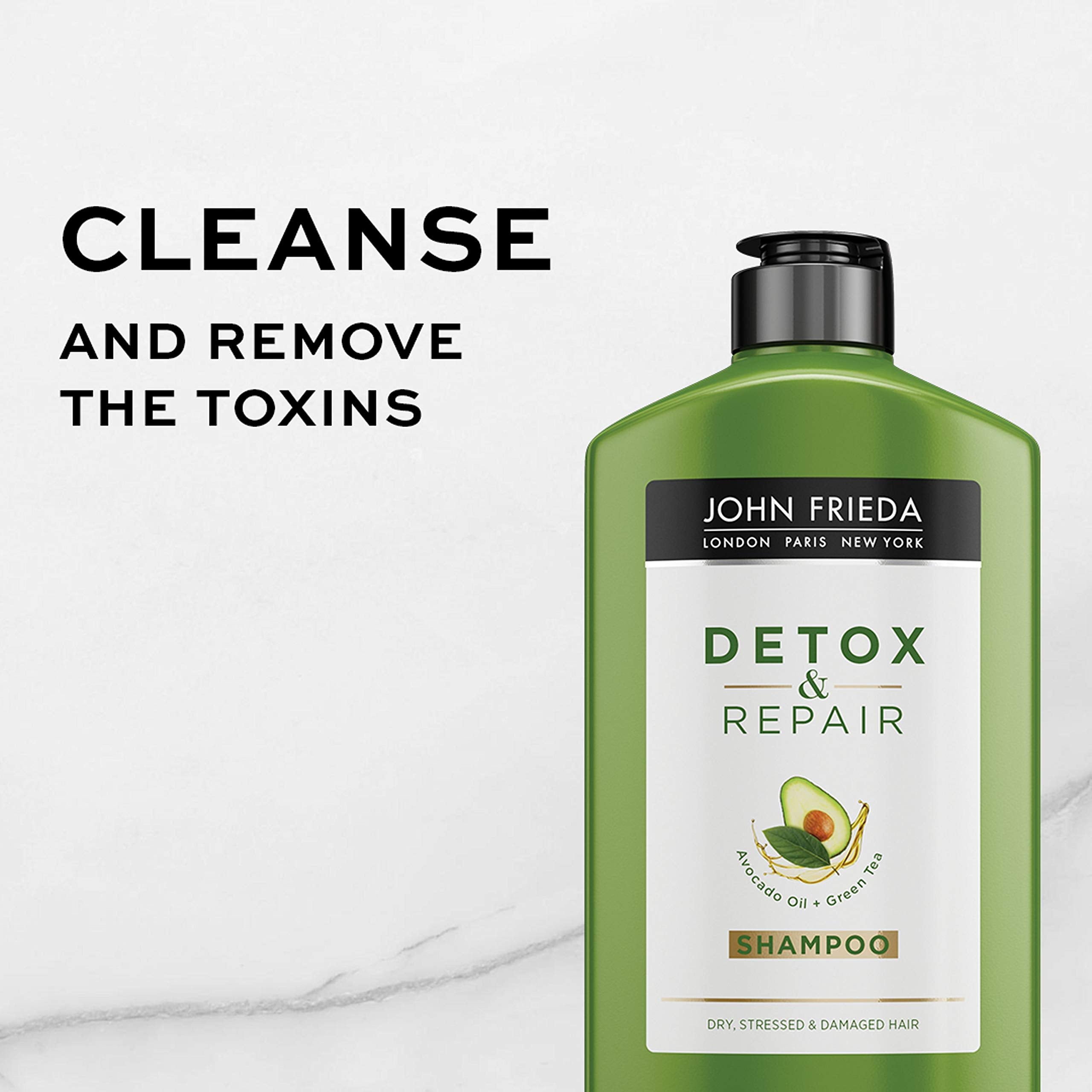 John Frieda Detox+Repair Shampoo - For Damaged Hair | 250ml