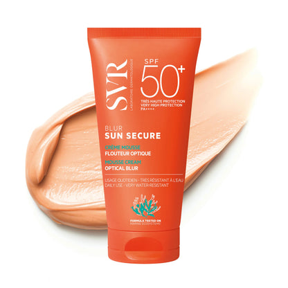 SVR Blur Sun Secure Sunscreen SPF50+ 50ml - Non-Comedogenic Moisturizing Sun Protection