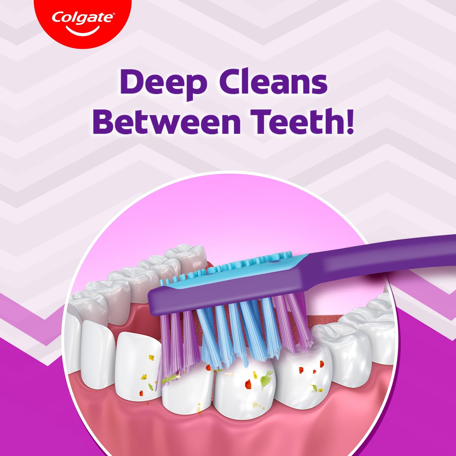 Colgate Zig Zag Charcoal Manual Toothbrush for Effective Oral Hygiene - Medium Bristle Hardness