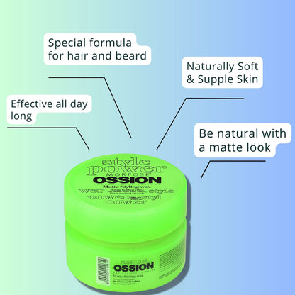Morfose Mat Wax 100ml - Natural Hold Hair Styling | Premium Quality