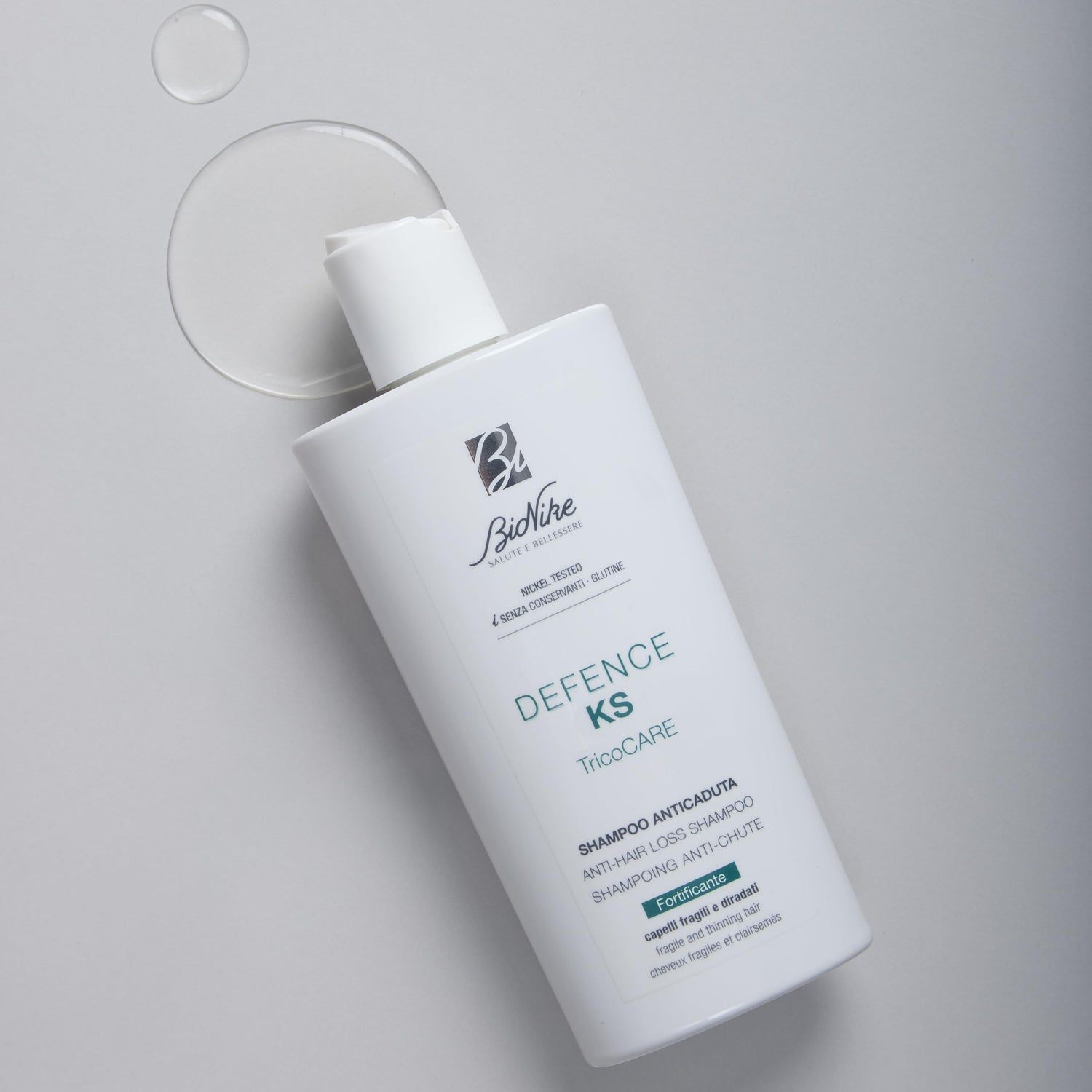 BioNike Defence KS Anti-Hair Loss Shampoo - Gentle, Biotin &amp; Niacinamide Enriched Formula for Thinning Hair, 6.76 fl oz
