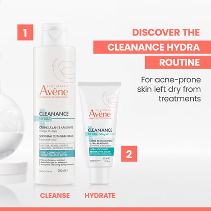 Avene Cleanance Hydra Cream 40ml - Soothing Moisturizing Cream for Sensitive Oily Skin