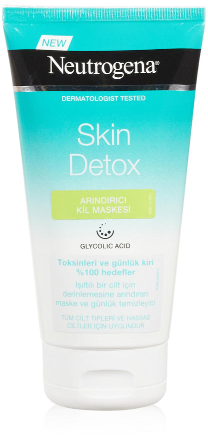 Neutrogena Skin Detox Cleansing Clay Mask 150ml - Deep Cleanser