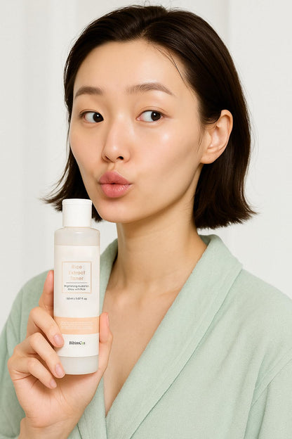 Bibimcos Rice Extract Toner 150 ml - Natural Hydrating Toner for Sensitive Skin