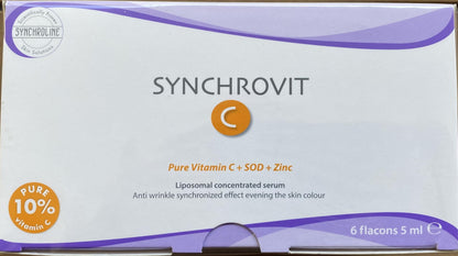 Synchroline Anti-Aging Serum - Synchrovit C Serum 6x5ml for Reduced Signs of Aging, Improved Skin Appearance