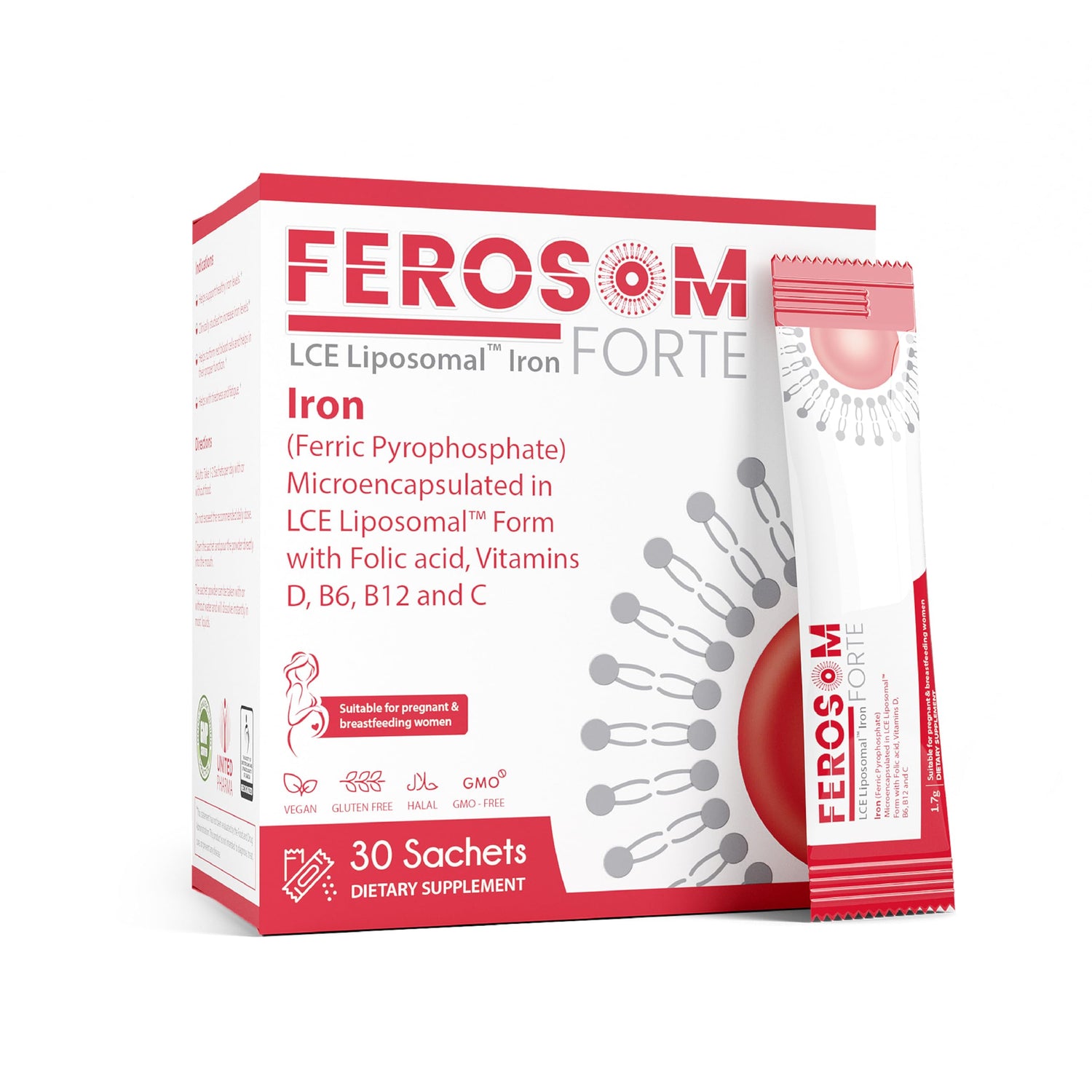 Ferosom Forte Liposomal Iron Capsules - 40 Count