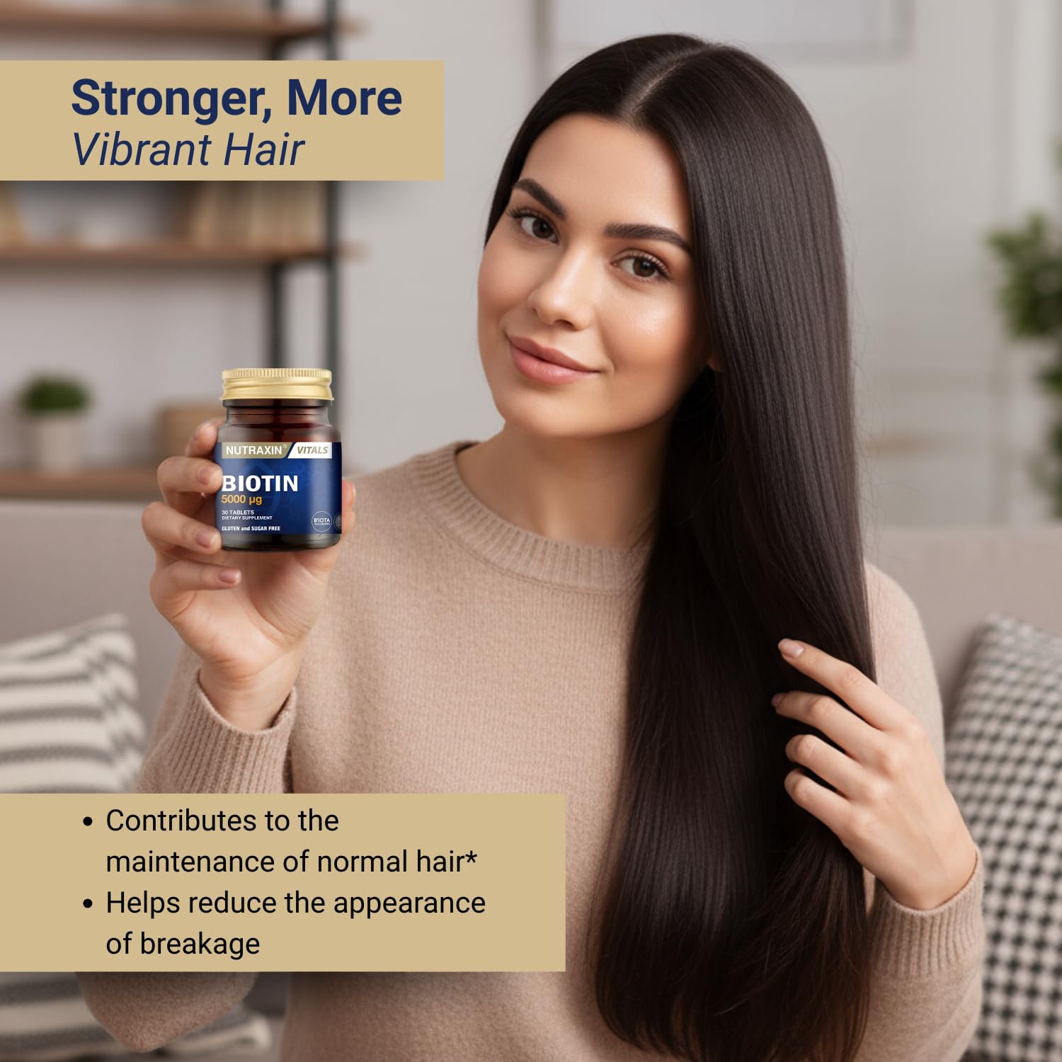Nutraxin Biotin 5000mcg 30 Tablets