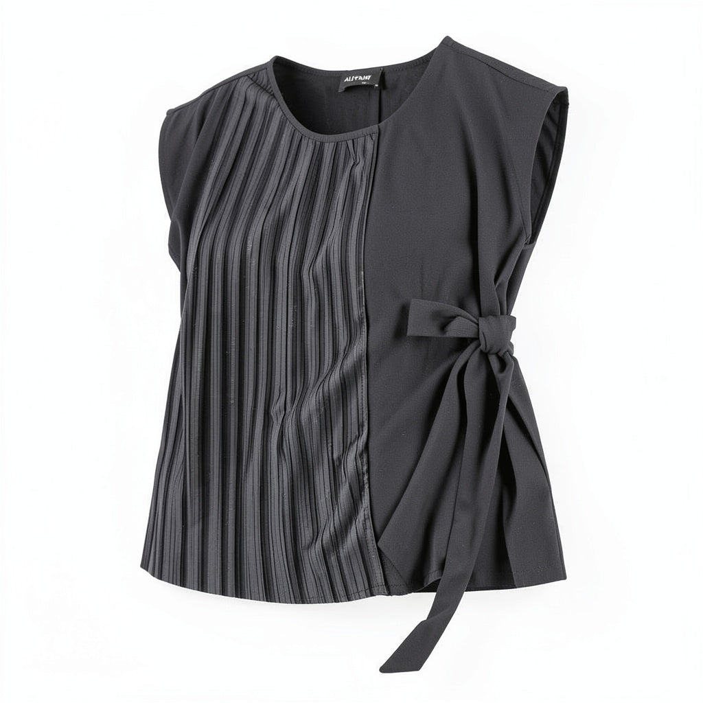 Alfani Pleated Side-Tie Top, Size Large