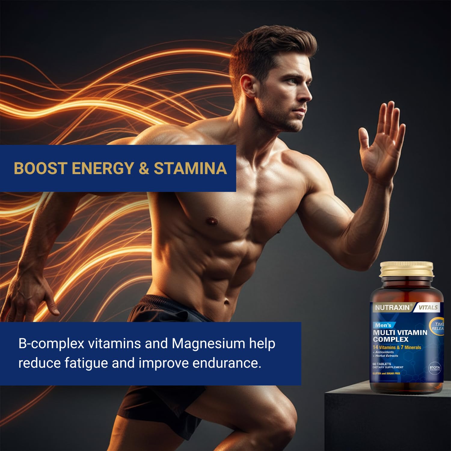 Nutraxin Multivitamin &amp; Mineral Complex for Men - 60 Tablets