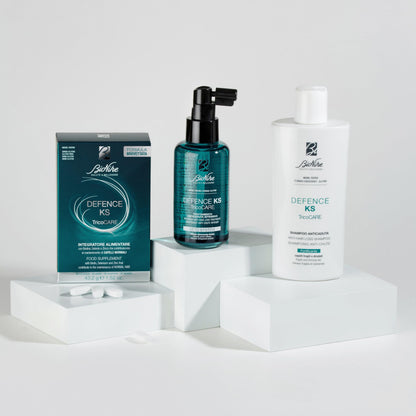 BioNike Defence KS Anti-Hair Loss Shampoo - Gentle, Biotin &amp; Niacinamide Enriched Formula for Thinning Hair, 6.76 fl oz