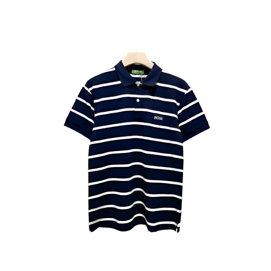 Hugo Boss Blue T-Shirt with Collar