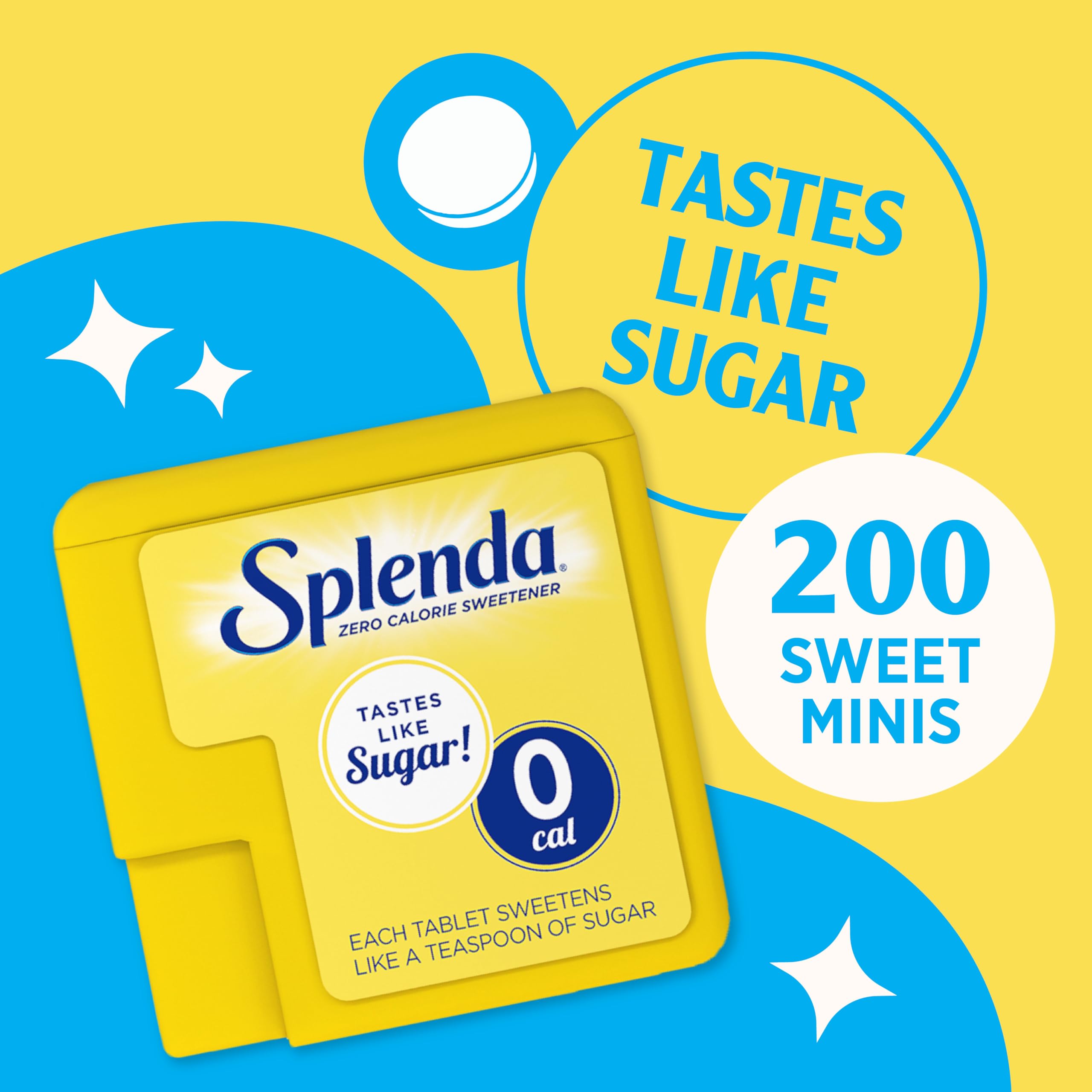 Splenda Sugar Substitute Tablets - Low-Calorie Sweetener for Diabetics &amp; Dieters