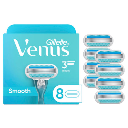 Gillette Venus Smooth Razor Blades 8 Count - For Women&