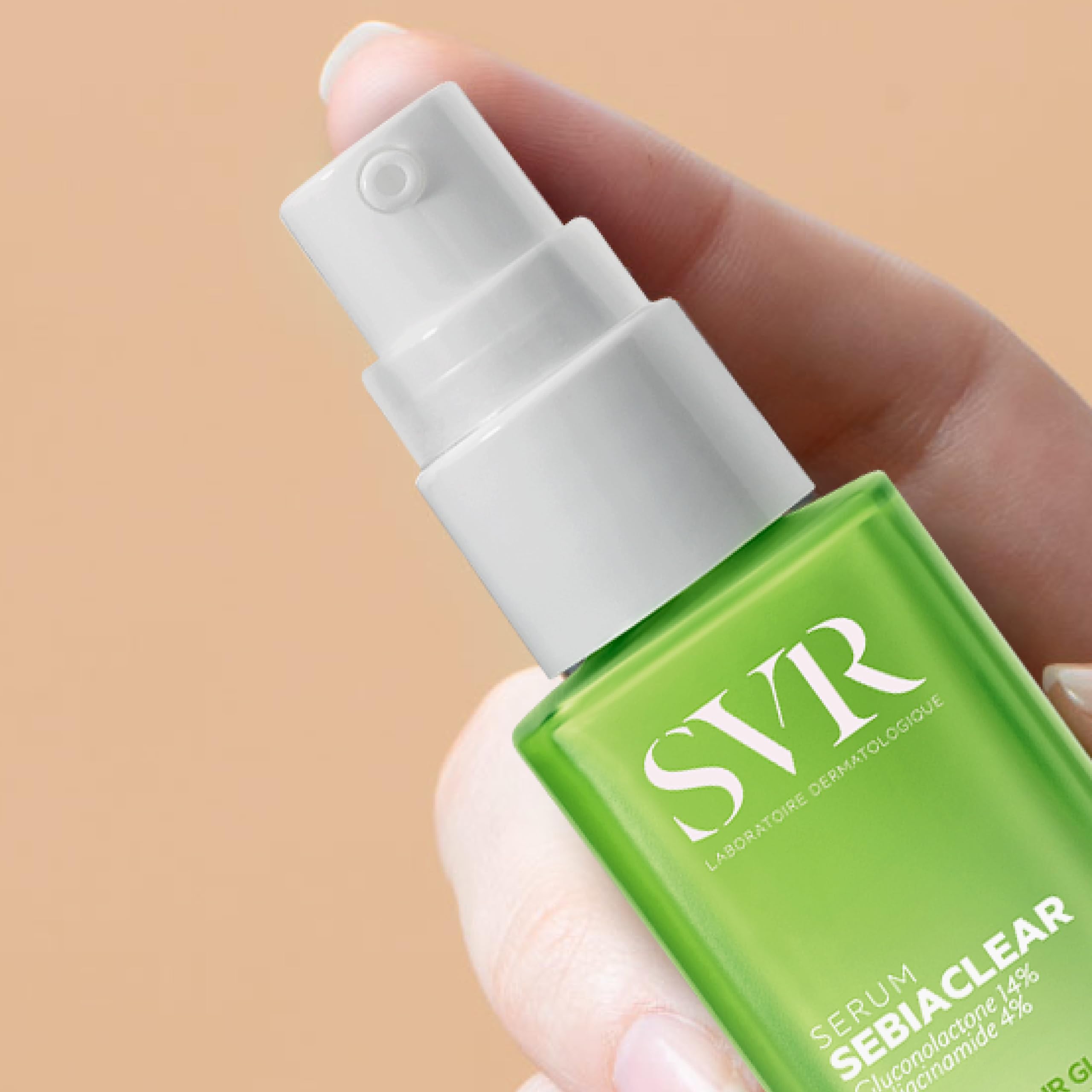 SVR Sebiaclear Serum 30ml - Non-Comedogenic Skincare for Oily Skin, Hypoallergenic Serum with Gluconolactone &amp; Salicylic Acid