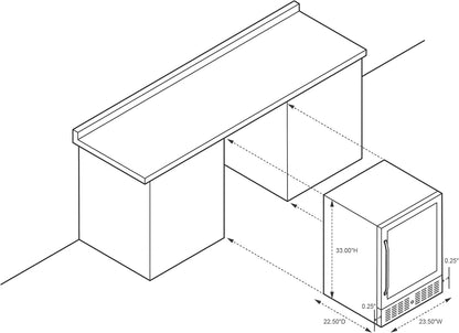 NewAir Beverage Refrigerator Cooler with 177 Can Capacity