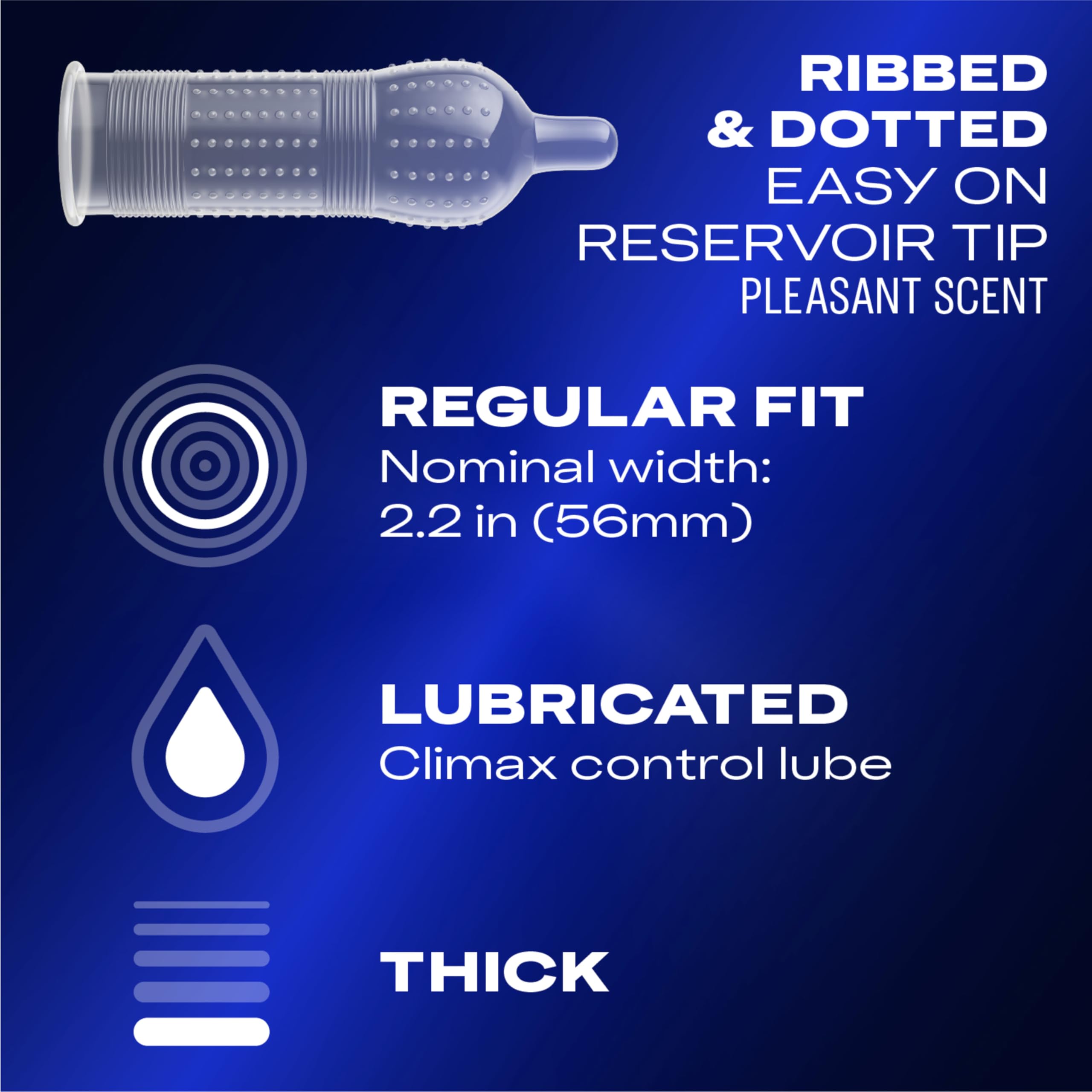 Durex Intense Condoms - 10 Pack, Enhanced Sensation for Intimate Protection &amp; Pleasure